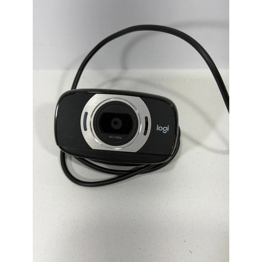 Logitech C615 HD Webcam 1080p Fold-and-Go Portable Video Camera V-U0027 Black